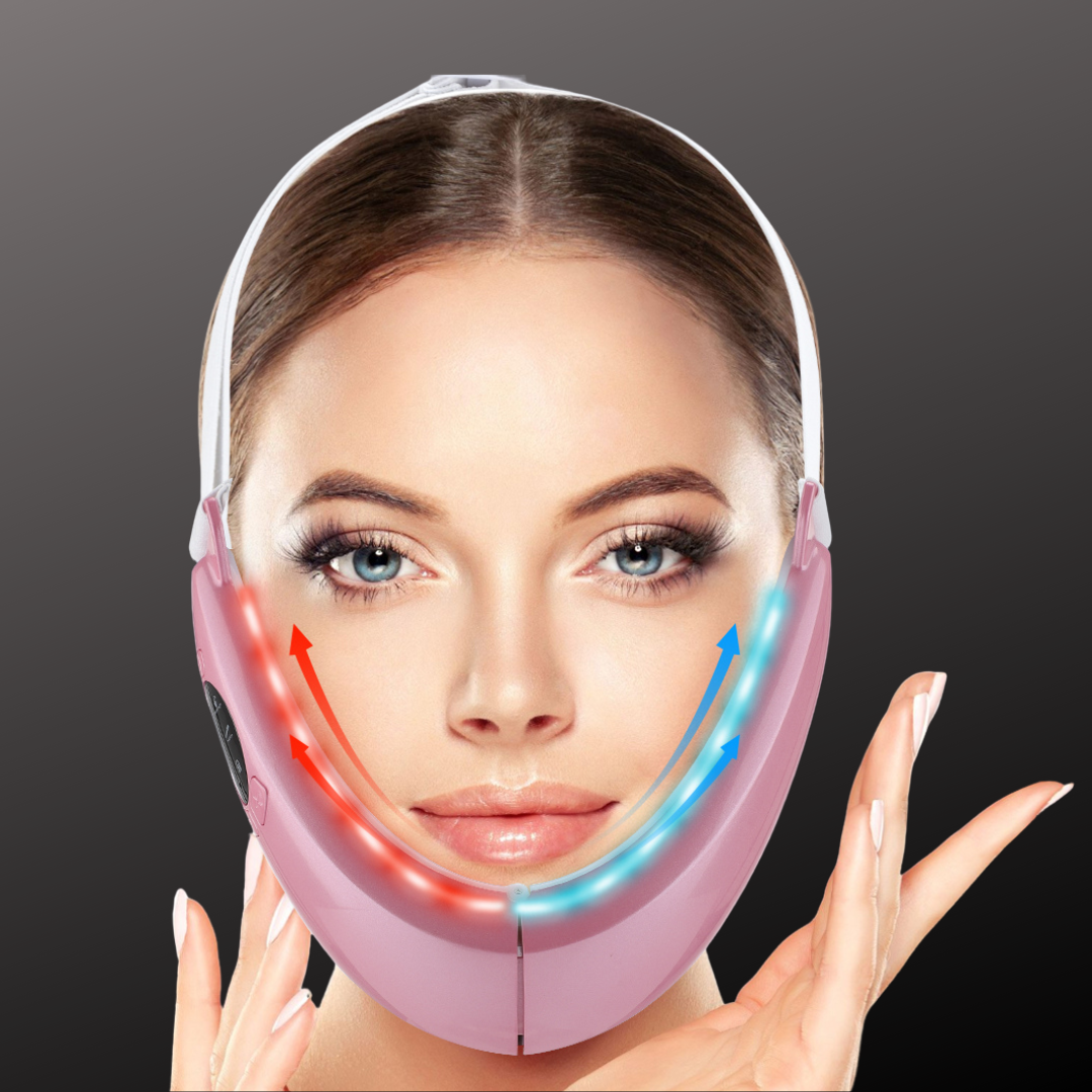 LED facial mask with microcurrent therapy